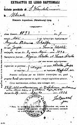 Baptême d'Auguste Schalber